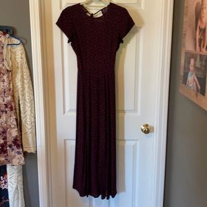 Beautiful long open back , slit in the front dress